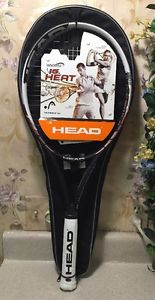 Head IG Heat Tennis Racquet Innegra, Grip Size 4 3/8", L/XL With Carrying Bag