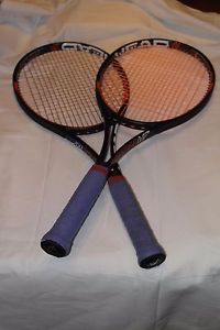 SET OF 2 Head Graphene XT Prestige MP 4 1/2" grip <> Excellent Condition STRUNG