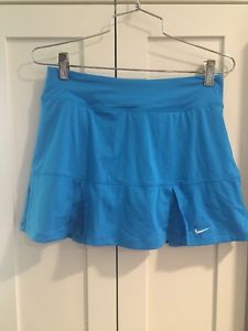Nike Dri Fit Bright Turqoise Blue Small Mini Skirt Skort Tennis Golf EUC!!