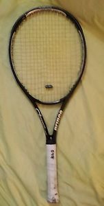 Prince O3 SPEED PORT BLACK Midplus Tennis Racket (4" Grip, 100 sq. In. HEAD)