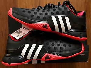 NWT ADIDAS Barricade 2015 Mens TENNIS Shoes! 10! RED/BLACK/WHITE! $140!