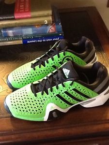 Men's Adidas Adipower Barricade 8 Green Tennis Shoes Sz 13