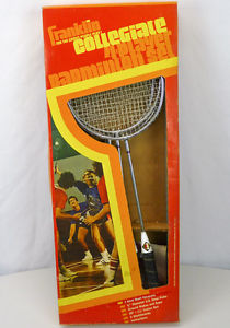 Vintage 70s Franklin Collegiate 4-Player BADMINTON Set NOS New in Box!