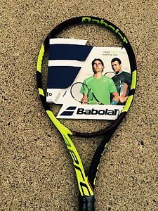 babolat pure aero tennis racquet, 2016 model, 3/8 grip, unstrung, includes cover