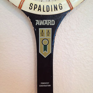 Vintage Spalding Award Power-Ply Construction Wood Tennis Racket Racquet