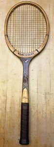 Vintage Snauwaert Brian Gottfried Signature Wood Tennis Racquet 4 1/2