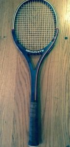 Vintage Garcia Graphite Tennis Racquet 4 1/2 L Racket Black & Orange