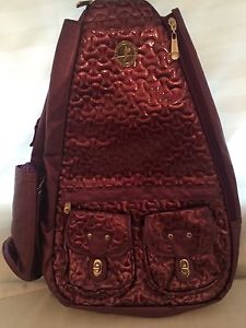 Original Whak Sak Tennis Racket Bag Purple Bow Tie Pattern