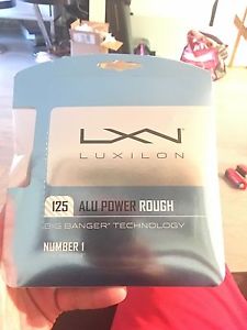 Luxilon Big Banger Alu Power Rough 125 Silver String SILVER 16L 16g