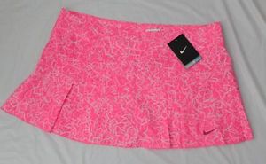 NIKE WOMEN VICTORY PRINTED TENNIS SKIRT/SKORT SIZE XL PINK