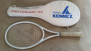 VINTAGE Pro Kennex Silver Ace 90 Ceramic Tennis Racquet Size 4 / 4.5