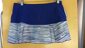 NIKE DRI-FIT ROYAL BLUE & WHITE TENNIS SKIRT/SKORT   SZ. M    NWOT
