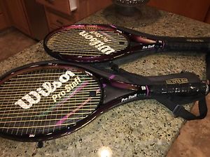 WILSON PRO STAFF 4.5 Si TENNIS RACKETS WITH COVERS - 110 SQ INCH