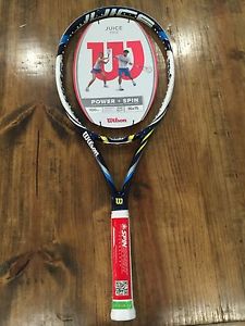 **** Wilson Juice 100 S Power + Spin 4 3/4 Brand New Tennis Racquet ****