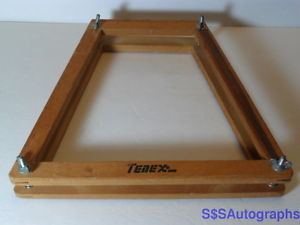 VINTAGE TENEX COMPLETE ANTIQUE WOODEN WOOD TENNIS RACQUET RACKET PRESS HOLDER