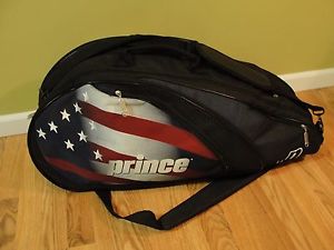 Prince American Flag Double Tennis Racquet Bag 2-6 racquets