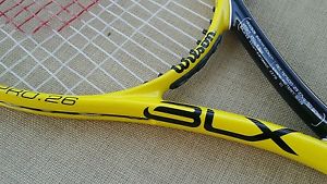 Wilson Pro 26 BLX Tennis Racket 4" Grip Junior Strung 250g 8.8oz 100 sq.in