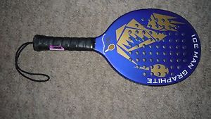 Graphite platform tennis paddle Paddleball Ice Man