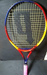 Prince React Titanium Tennis Racquet Shock Block With Case Nice Condition