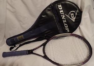 Dunlap Tennis Raquet & CASE Revelation Premium Graphite ISIS Enhanced Purple