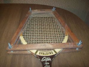 SPALDING -ASHLEY COOPER - FLITE LINE - FOR CHAMPIONSHIP PLAY - WITH WOOD PRESS