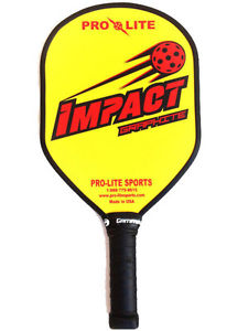 Pro-Lite Impact Yellow / Red Pickleball Paddle NEW