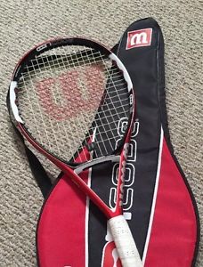 WILSON Ncode N5 Tennis Racquet 110 - 4 3/4 Grip & Case - In Very Good Condition