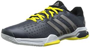 Adidas Barricade Team 4 Men's tennis shoes Grey/Yellow - Auth Dealer- Reg$90----