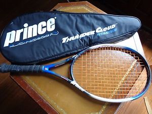 PRINCE ThunderCloud Longbody 110 Oversize 800 Titanium Tennis Racket w Case