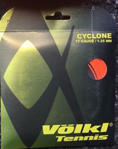 3 Volkl Cyclone Orange  1.25, Shaped Spin Potential Durable Poly