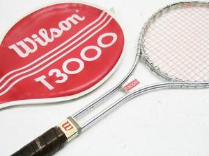Vintage 70s WILSON T-3000 27" tennis racquet, grip 4 1/2" Jimmy Connors