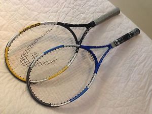 LOT 2 HEAD LIQUIDMETAL TENNIS RACQUETS 2.5 4 OS MID PLUS RADICAL