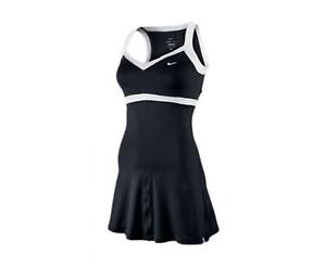 Nike Dri-Fit Women's Small Border Tennis Dress - Black White - Immaculate