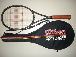 WILSON PRO STAFF 6.0 MIDSIZE 85 TENNIS RACQUET 4 1/2  ST.VINCENT (NEW STRINGS)
