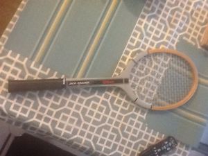 WILSON Jack Kramer Strata Bow Vintage Wood Tennis Racquet Gray & Black