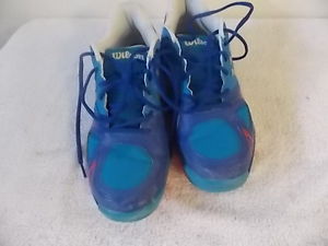 Wilson Mens Rush EVO Tennis Shoes - Blue/Iris/Red - Size 10