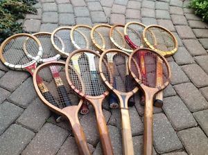 Vintage Tennis Racket Assortment 12