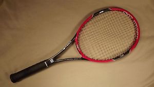 WILSON RF 97 TENNIS RACQUET - ROGER FEDERER AUTOGRAPH - 4 3/8"