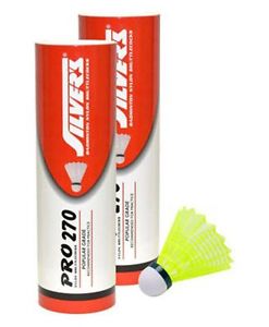 Silver's Pro 270 Nylon Shuttle - Yellow(Pack of 12)