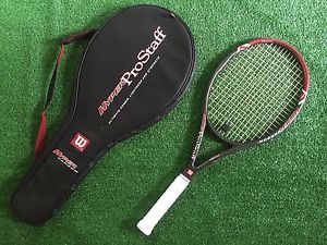 Wilson Hyper Pro Staff MP 5.0 Tennis Racquet 4 1/2 Used With Cover