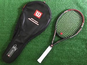 Wilson Hyper Pro Staff MP 5.0 Tennis Racquet 4 1/2 Used With Cover