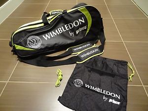 RARE LIMITED EDITION!  WIMBLEDON by PRINCE Tennis Racquet Bag/Shoe Bag Set