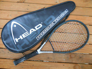 RARE HEAD TITANIUM Ti.S7 tis7 XTRALONG TENNIS RACQUET AUSTRIA 4 3/8 & TI.S6 BAG