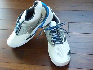 BABOLAT MENS SFX KOMPRESSOR  WHITE/BLUE TENNIS SHOES~SIZE 9~NEW SALES SAMPLE