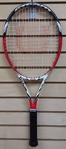 Wilson Steam 105S Used Tennis Racket-Strung-4 3/8'' Grip