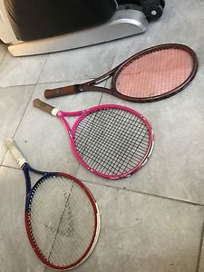 Lot of 3 Head vintage tennis racquets