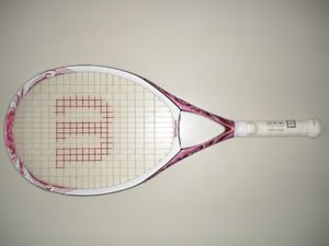 WILSON nCODE W3 GYPSY ROSE TENNIS RACQUET RACKET STRUNG 4-3/8" NICE FREE SHIP