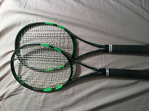 2 babolat pure strike 16x19 racquets