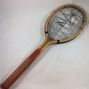 Vintage Edward K. Tryon Co. Philadelphia Wood Tennis Racket Bryn Mawr Antique?
