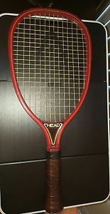 Vintage AMF HEAD Professional Red Racquet and COVER!